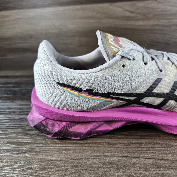Asics Novablast FF Blast Gray Purple Running Shoes 1012B006 - Women's Size 11 - Picture 14 of 16